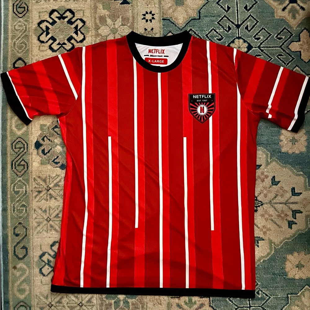 SOLD! NETFLIX FC Soccer Jersey - Staff Only Exclusive. Dream Team football club
